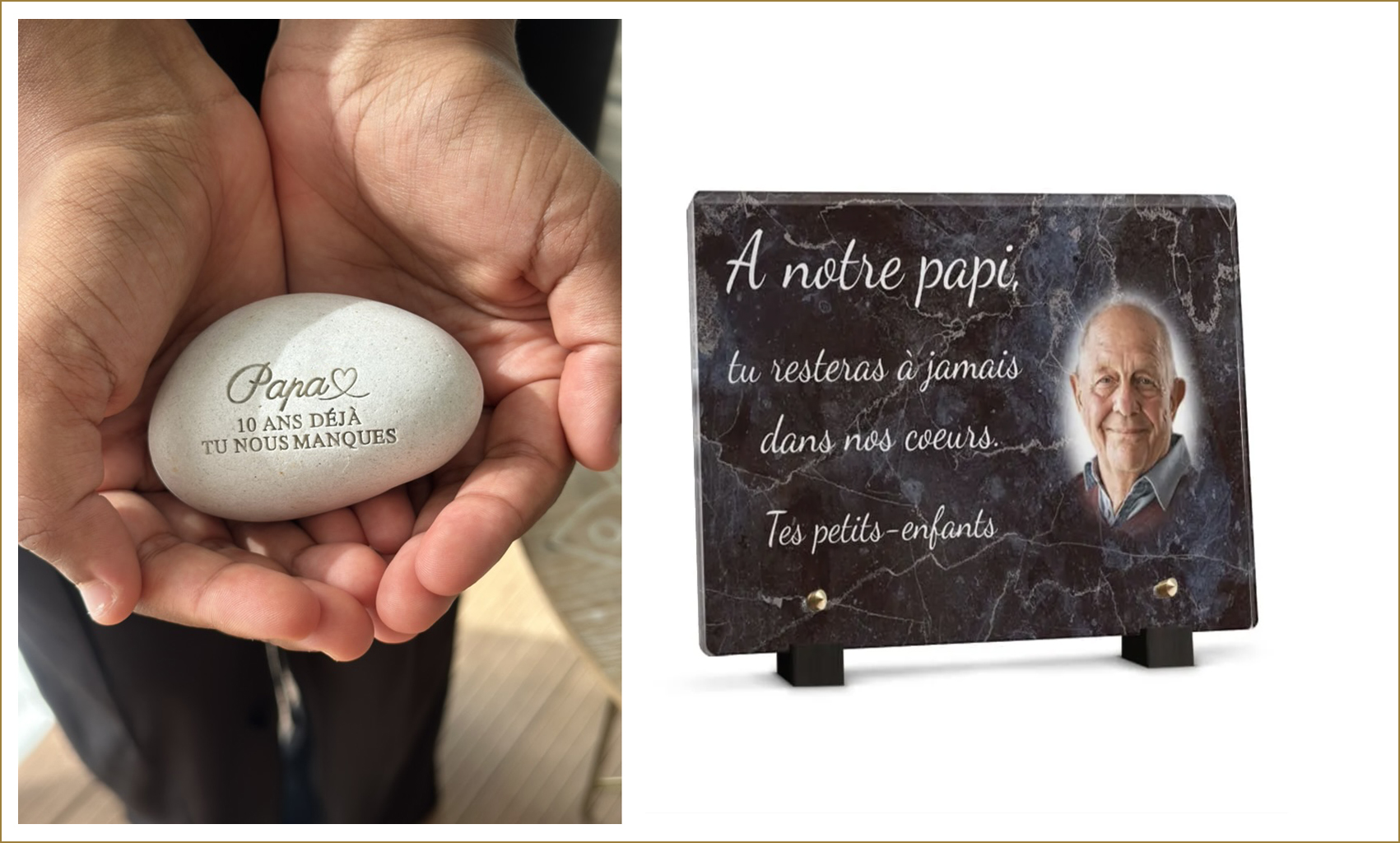 Galet funéraire ou plaque funéraire : que choisir ?